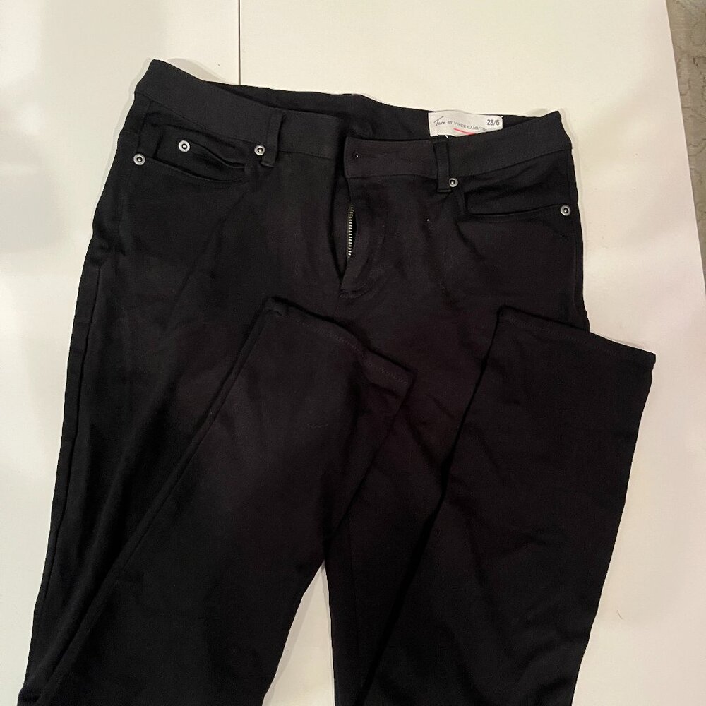 Two by Vince Camuto Black Soft Stretch Skinny Pants Size 28/6 💗‎